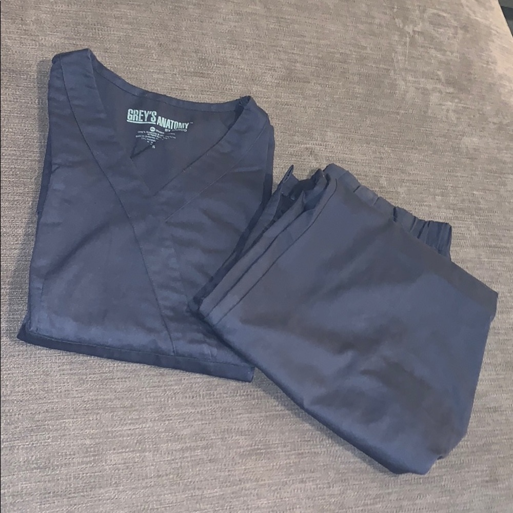 Gray Scrub Top and Bottom